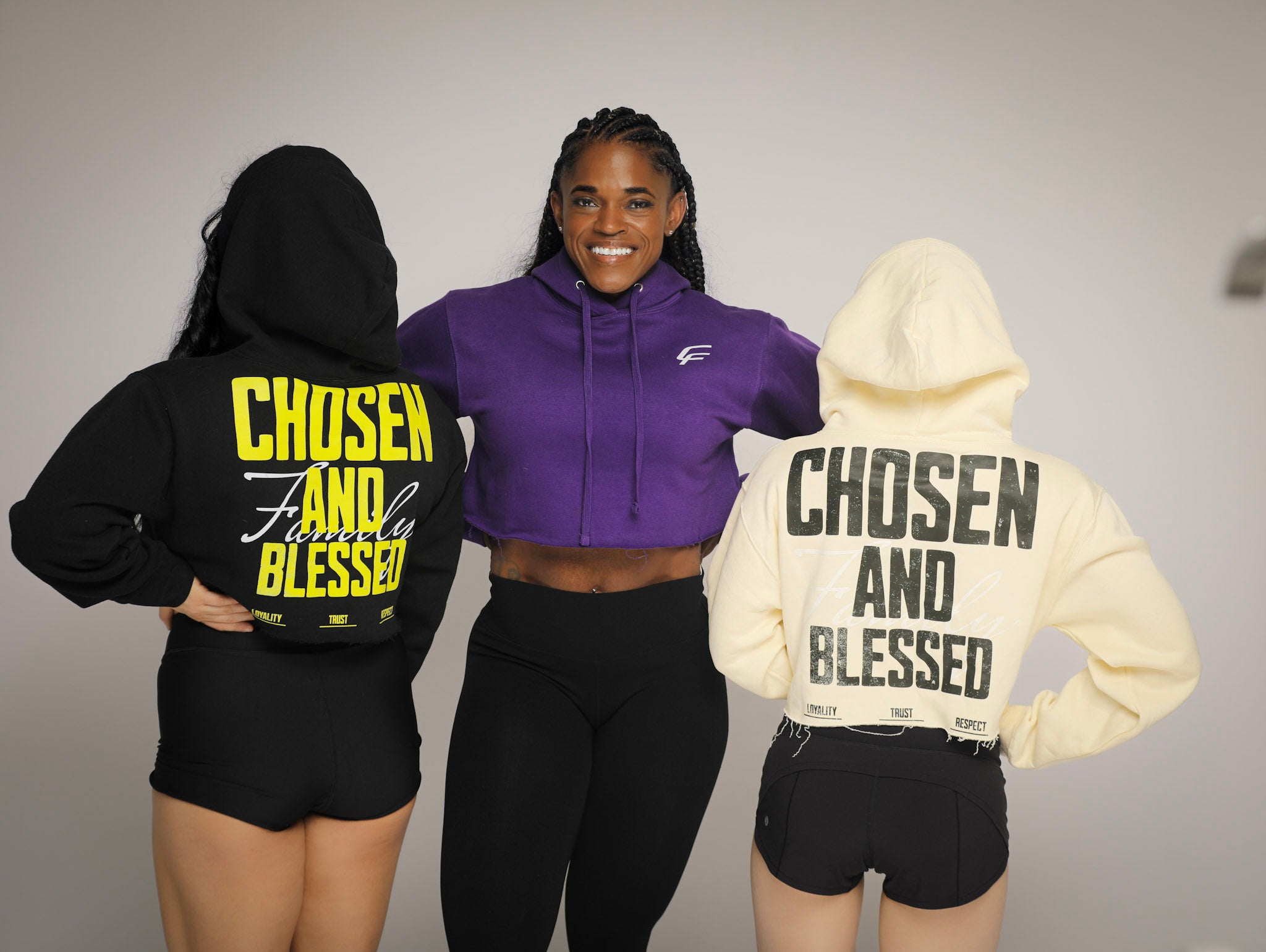 Chosen & Blessed Cropped Hoodie